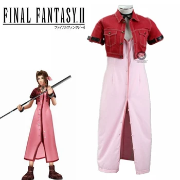 Играта Final Fantasy VII Римейк на Gainsborough Аэрит, Cosplay-костюми, Облекла за жени, Секси рокля, гривна, палта на Хелоуин