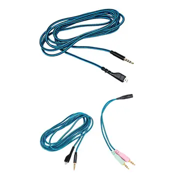 Износоустойчиви кабели за Arctis 3 5 7, Замененные проводници за слушалки, резервни части за ремонт на