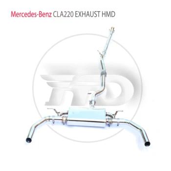 Изпълнението на изпускателната система HMD от неръждаема стомана Catback е подходящ за автомобилни ауспуси Mercedes Benz CLA220