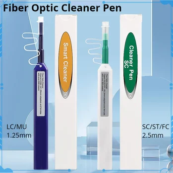 инструмент за почистване на оптични влакна 2,5 мм и 1,25 мм един клик SC / ST /FC 2,5 мм и LC 1,25 мм Оптични влакна Pen 800 Лесно да се почистват в експлоатация