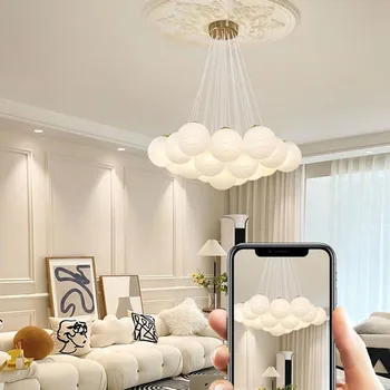 Интериор на стаята, led художествена полилей, висящ лампа, лампа за скандинавски на домашна трапезария, окачен тавана лампа, лампи за помещения, естетически лампи