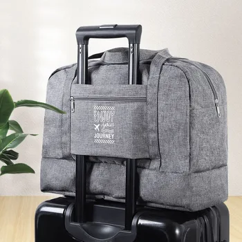Капацитетът за пренасяне на багаж, Оксфорд, Дамски чанти-тоут, Сгъваема чанта за модни аксесоари, дамска чанта за почивните дни, Големи пътни чанти с аксесоари