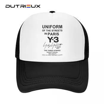 Класическата бейзболна шапка DUTRIEUX Yohji Yamamoto, Дамски Мъжки Дишаща Шапка на шофьор на камион, Спортни шапки възстановяване на предишното положение, Летни Шапки