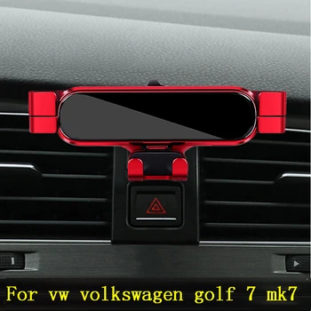 Кола, телефон за vw volkswagen Golf 7 mk7 Скоба за полагане на автомобила GPS Стойка Завъртане на поддръжка на Мобилни аксесоари