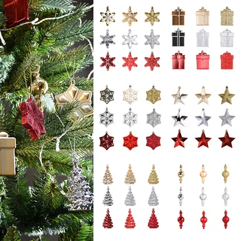 Коледна висулка Скъпа Подарък чанта във формата на Снежинки Висящи орнаменти за украса на Коледната елха Празнични Подаръци Аксесоари