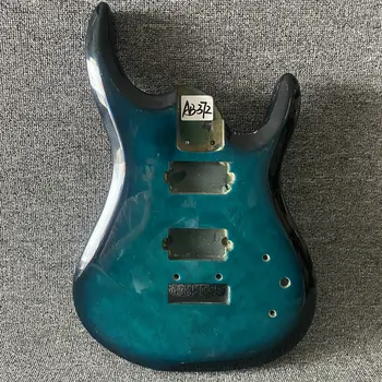 Корпус електрически китари AB372 Тъмно-син цвят от масивно дърво, 2 пикап Humbucker за дясната РЪКА, 2, точка Тремоло за замяна