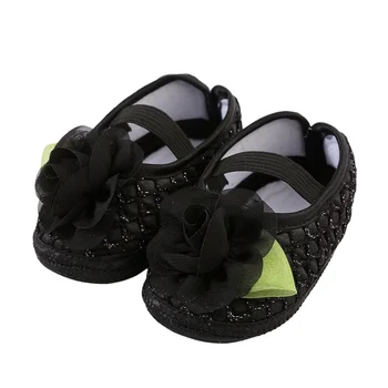 Красиви и модни обувки на принцеса за момиченца 0-12 м, обувки за разходка на малки деца от лека и дишаща материя