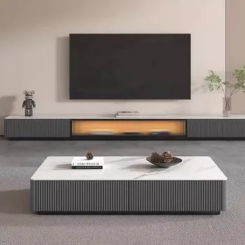 Луксозен шкаф за хол от черно Стъкло, TV-конзолата е в скандинавски стил, шкафове за кабинет, Мебели за стаята Fernseher Schrank MQ50DS