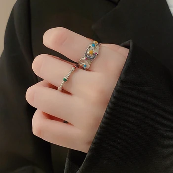 Луксозни пръстени KAITIN в корейски стил с маслени звездите за жени, индивидуално пръстен за хидроизолацията на показалеца, Модни бижута, подаръци за партита