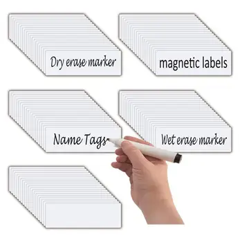 Магнитни организиращите етикети Водоустойчив Магнитни етикети За организиране на повторно използване на записи с цветни рамки за класната стая Домашен офис
