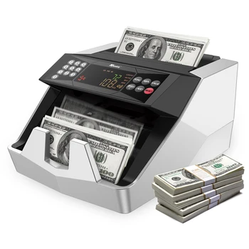 Машината на Тезгяха Пари Детектор на Фалшиви Банкноти Автоматично Откриване Пари Бърза Скорост на Броене на Пари в Брой Преброяване Машина с UV и IR