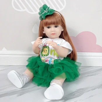 Мека силиконова кукла-Реборн 55 см, играчки KEIUMI, кукла-Bebe с реалния тапицерия, подарък за рожден Ден за деца