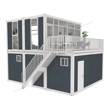 Модерен и луксозен Модулен жилищни Двустепенна Модулен корпус с 2 спални, контейнер