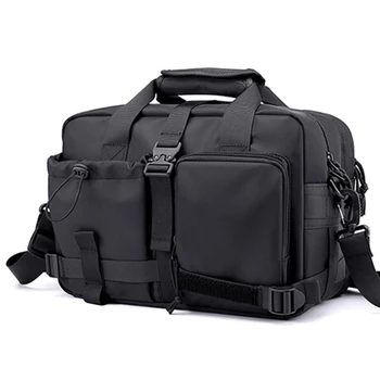 Модерен Мъжки чанти за багаж, чанта през рамо, Водоустойчив Преносима чанта през рамо от изкуствена Кожа, мъжки чанти-тоут