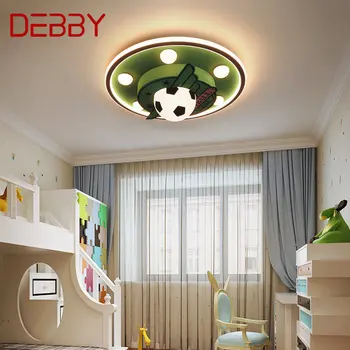 Модерен тавана лампа DEBBY LED, 3 цвята, Творчески cartoony футболен декор, Детска лампа за дома, лампа за детска спалня