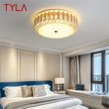 Модерен тавана лампа TYLA, led луксозни кристални осветителни тела за дома, за декорация трапезария