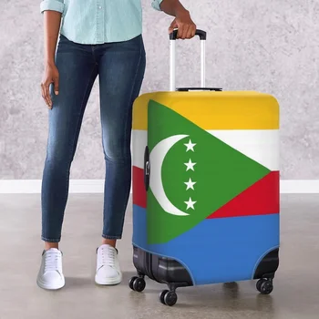 Модерен Флаг Коморски острови, Растягивающиеся калъфи за пътни куфари, прахоустойчив, чанта за багаж, защита от надраскване, Аксесоари от Първа необходимост
