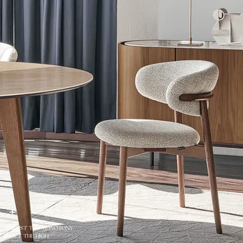 Модерни минималистичные трапезни столове от дървена плат, Меки удобни столове за кафенета, Дизайнерски предмети от бита Салон Relax Sedie Da Pranzo