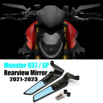 Мотоциклетни стелт огледала Monster 937 SP, Предното Стъкло, Огледало за обратно виждане, Регулируеми Спортни Странични огледала За Ducati Monster 937 937SP