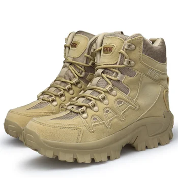 Мъжки военни обувки Бойни Ботильоны Тактически Армейските обувки Голям Размер Мъжки Обувки Работа Защитни обувки Мотоциклетни ботуши Zapatillas Hombre