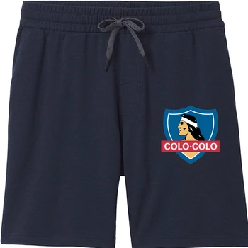 Мъжки къси панталони Colo Colo Chile Летните модни шорти за мъже Camiseta Football Futbol Soccer Blanco Y Негър