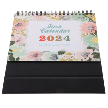 Настолен календар в 2024 година, Американски декор, с Начална Месечна хартия, канцеларски материали, Декорация за бележки