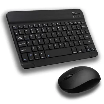 Настолна офис комбинация от Bluetooth клавиатура и безжична мишка, Подходяща за лаптоп с Windows, настолен таблет Андроид