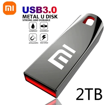 Нов XIAOMI USB 3,1 Флаш-диск 2 TB Високоскоростна флаш-памет и 2 TB Метален Водоустойчив USB устройство Type-C За Компютърните устройства за съхранение на данни