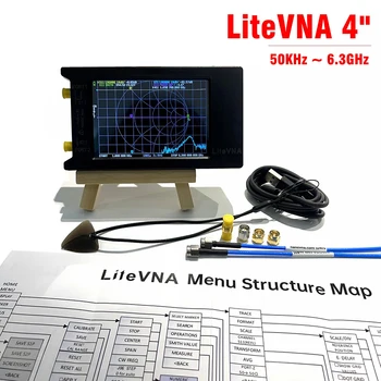 Нов вектор мрежов анализатор LiteVNA-64 50 khz ~ 6,3 Ghz LiteVNA 3,95 