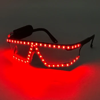 Нов прием на Флуоресцентни Рейвовые Светещи точки Led очила С Подсветка, за да проверите за партита Неонови Светещи Точки Клубен подпори