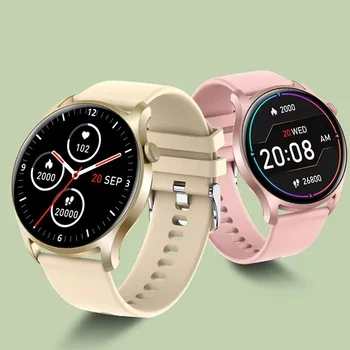 Нови дамски смарт часовници с пълен сензорен екран, спортни фитнес часовник IP67, водоустойчива Bluetooth За Android, ios, умни часовници за мъже
