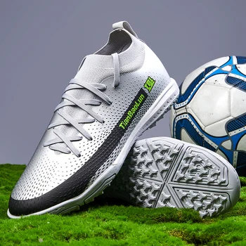 Нови модни футболни обувки TF за мъже, обувки за мини футбол, Противоударные футболни обувки дантела, удароустойчив