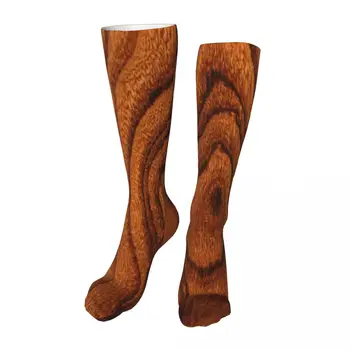 Новост, чорапи до глезена от естествено дърво, Унисекс Чорапи до средата на прасците, дебели меки възли на ежедневните чорапи