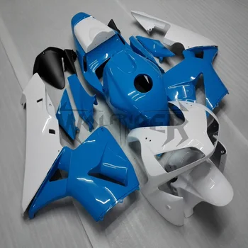 Обтекател на ПРЕС-ФОРМИ за Леене под налягане на CBR600RR 2003-2004 синьо-бял CBR 600RR F5 03 04 Комплект за тяло от ABS-пластмаса