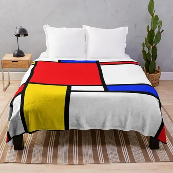 Одеало Mondrian, Фланелевое Одеяло, Покривка одеяло, Лятно Спално бельо, завивки