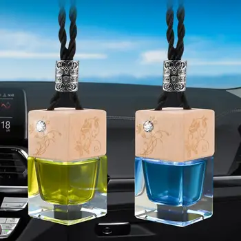 Окачване с парфюм за кола, авто аромат, устойчиви на автомобилни аромати, Декоративна стъклена окачване с парфюм, силен въздух за дискове