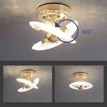 Окачен лампа в Скандинавски стил, въртящи, мультистайлинг, led кръгли осветителни тела, Домашно Осветление в помещенията, Художествено декоративно осветление за всекидневната