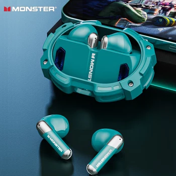 Оригинален Monster XKT10 Pro Безжични Bluetooth слушалки с ниско закъснение Спортни слушалки, Слот за Слушалки