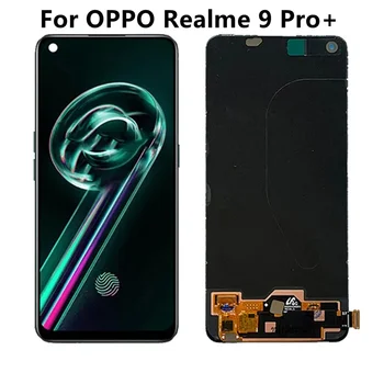 Оригинален За OPPO Realme 9 Pro + RMX3392, RMX3393 LCD дисплей със Сензорен панел, цифров Преобразувател на екрана, За да Realme 9 Pro 9Pro Plus с LCD рамка