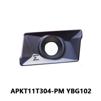 Оригиналната плоча с ЦПУ APKT11T304-PM YBG102 за Чугунени Ножове APKT 11T304 PM CNC Металообработващи Струг За Рязане на метал