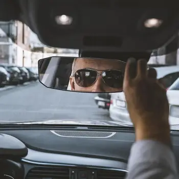 Панорамното огледало за обратно виждане на Автомобила, Широкоугольное Огледало за намаляване на слепи петна, подходящ за повечето автоаксесоари за обратно виждане