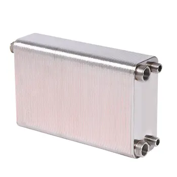 Паяльный пластинчатый топлообменник с водно охлаждане радиатор от неръждаема стомана 304, топлообменник може да вземе вана за дома и промишлеността