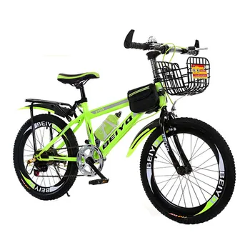 Планински детски велосипед 18 Инча, Детски мотор с променлива скорост, Сигурна и надеждна рамка от високо стомана, чувствително инхибиране на