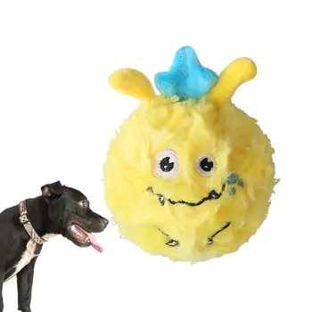 Плюшено топка за кучета 2 в 1, мека удобна играчка за почистване на зъби, устойчиви на укусам, Скрипучая играчка топка за кучета и котки, аксесоари за играчки