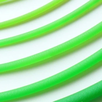 Полиуретаново колан ПУ през цялата зона със зелен колан, плавящийся кабел 3/4/5/6 mm PU кръгла зона