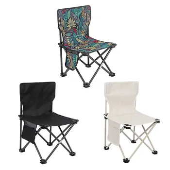 Портативен сгъваем стол, лека многофункционална Сгъваема мебели, здрава носеща, удобно съхранение за разходки, риболов, градина