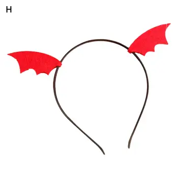 Превръзка на главата с крила на прилеп за Хелоуин, уникална превръзка на главата на Хелоуин, празнични аксесоари за коса за Хелоуин, Бичи рога, паяжини, за да се изяви