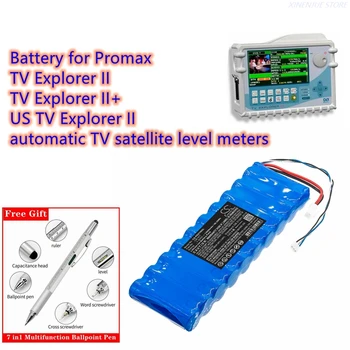 Преглед на Тестова батерия CB-077 за Promax TV Explorer II, TV Explorer II +, US TV Explorer II, Автоматични измерителей ниво за сателитна телевизия