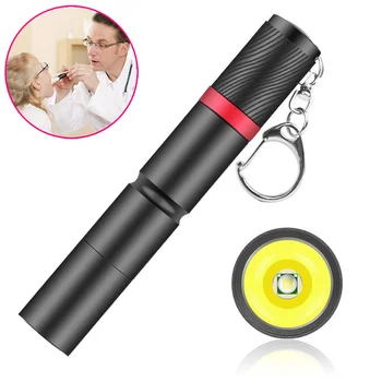 Преносима писалка, ключодържател Мини-фенерче в Джоба led фенерче с щипка за дръжка на Ръчната лампа, Използвайте батерия AAA за спешна помощ зъболекар