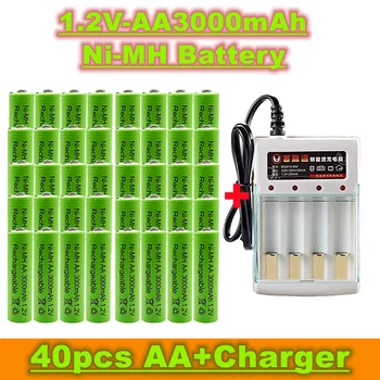 Продавам нова акумулаторна батерия тип АА, 1,2 3000 mah, изработени от никел-металлогидрида, подходящ за детски играчки, будилници, MP3 + зарядно устройство